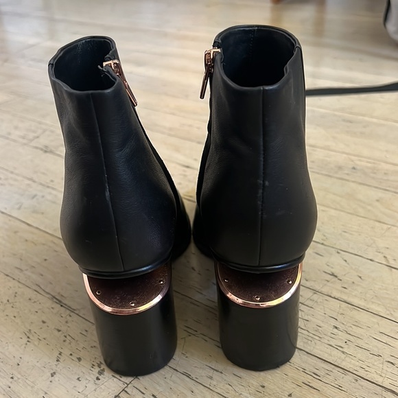black alexander wang gabi bootie rose gold size 38 - Picture 3 of 5
